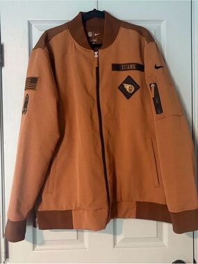 Nike Tan/Brown Titans Bomber Jacket
